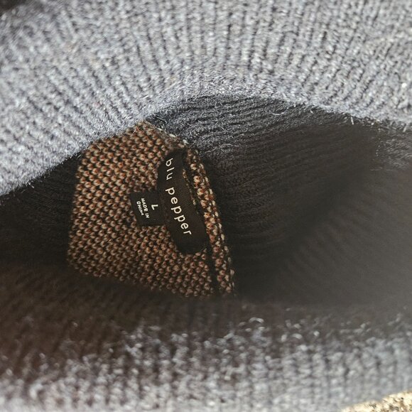 Blu Pepper High Neck Knit Sweater Dress - Picture 3 of 4